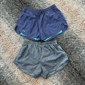 Athletic Shorts Bundle - Navy and Gray Pebble